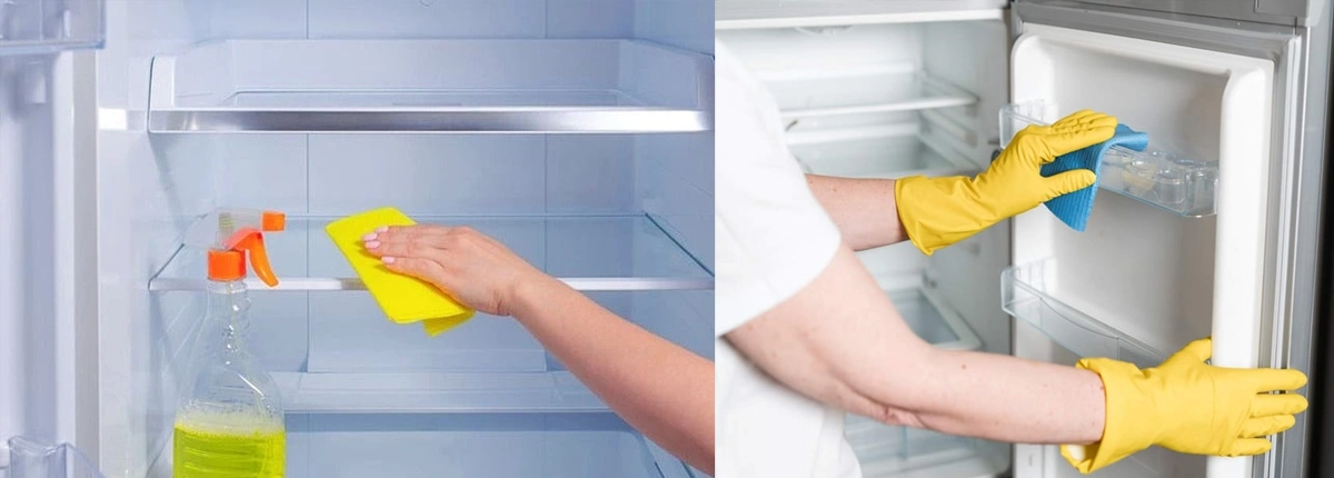 رفع بوی بد با نظافت منظم کابین و طبقات یخچال